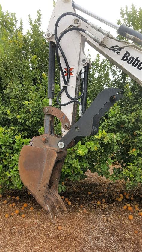 bobcat mini excavator thumb attachment|bobcat mini excavator ditching bucket.